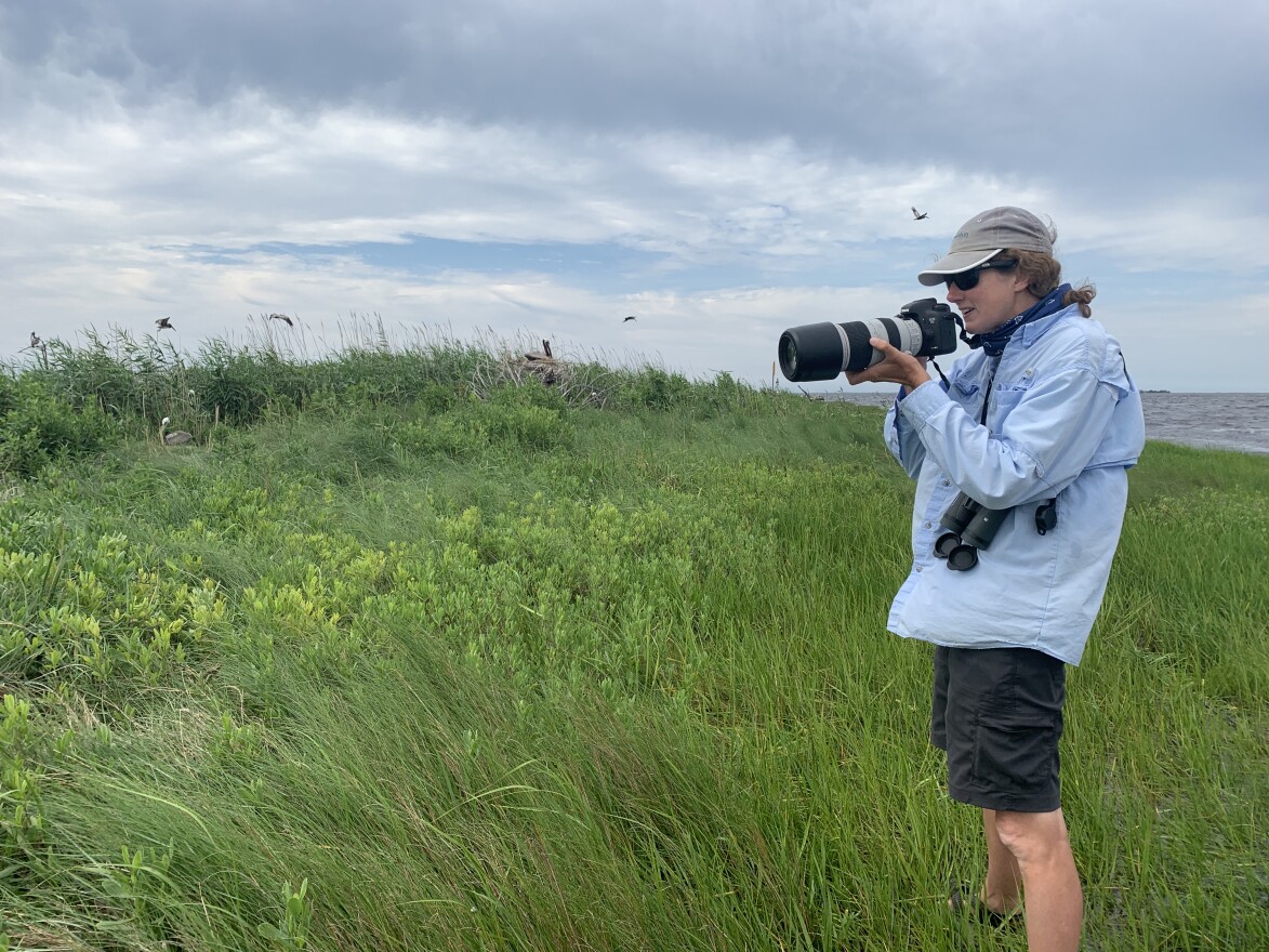 Lindsay Addison is a coastal biologist with Audubon NC